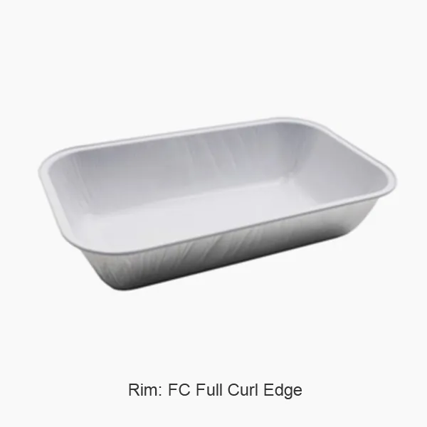 Aluminiumfoliebehållare under flygning