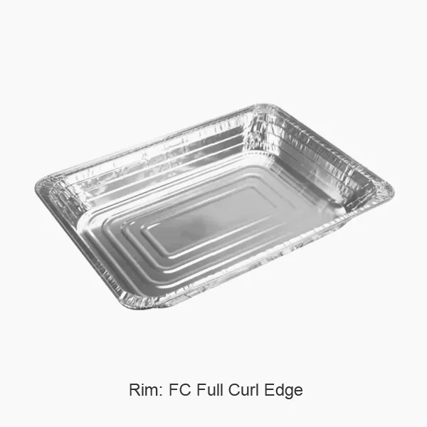 Stora engångsbrickor av aluminiumfolie